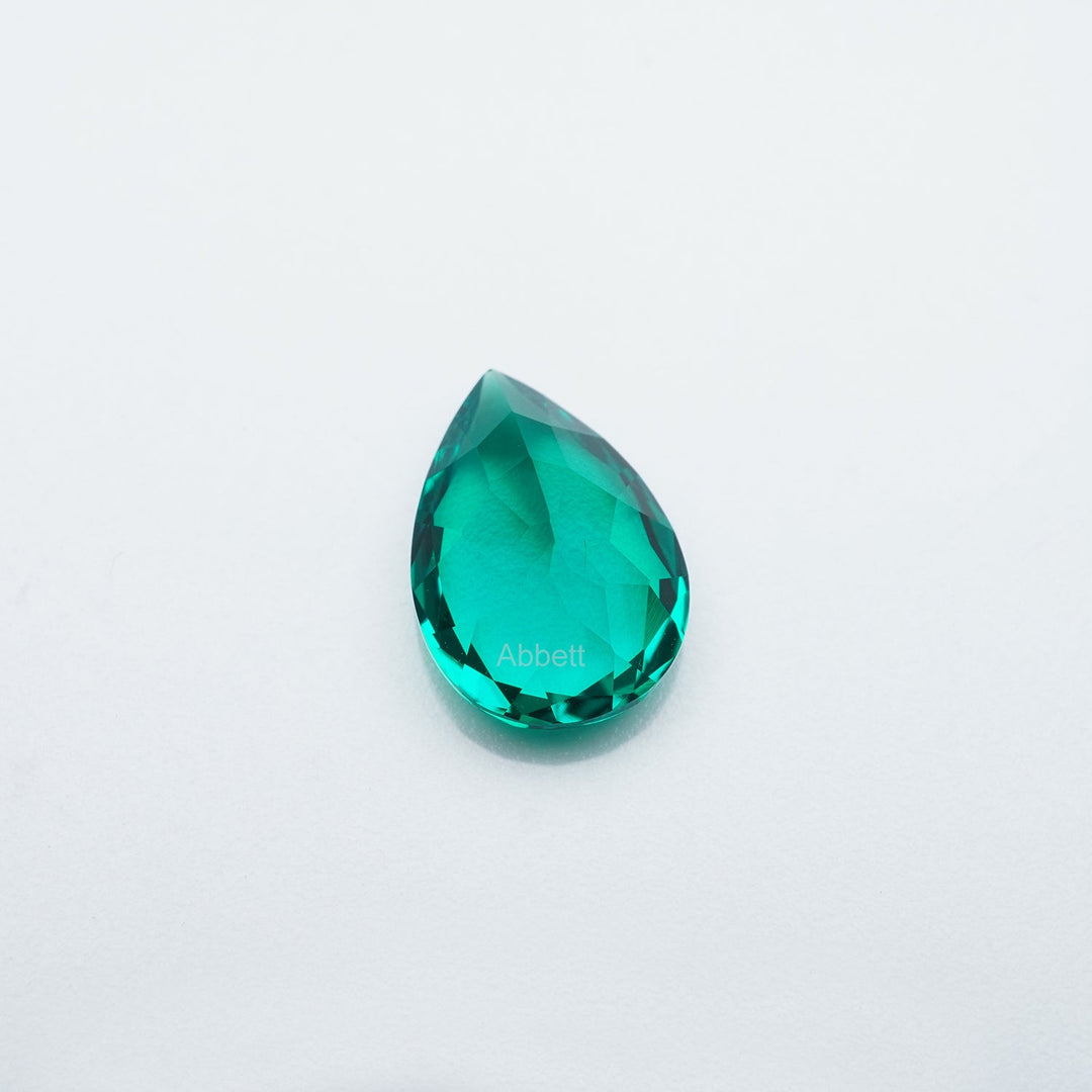 Pear lab grown emerald