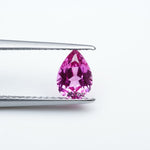 Load image into Gallery viewer, Pear lab grown hot pink sapphire
