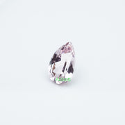 Pear lab grown light pink sapphire