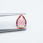 Load image into Gallery viewer, Pear lab grown padparadscha sapphire
