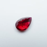 Pear lab grown ruby