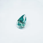 Load image into Gallery viewer, Pear teal moissanite
