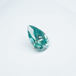 Load image into Gallery viewer, Pear teal moissanite
