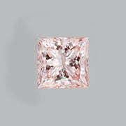 Square princess lab grown pink diamond