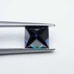 Load image into Gallery viewer, Square princess blue moissanite
