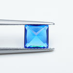 Load image into Gallery viewer, Square princess lab grown cobalt spinel
