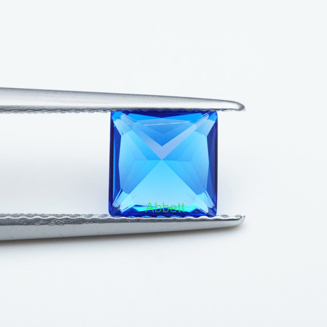 Square princess lab grown cobalt spinel