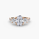 Load image into Gallery viewer, Three-Stone with Pavé Band
