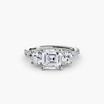 Load image into Gallery viewer, Three-Stone with Pavé Band 3
