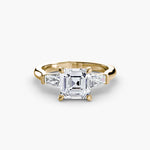 Load image into Gallery viewer, Three-Stone Ring (Baguette Side Stones)
