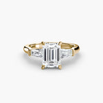 Load image into Gallery viewer, Three-Stone Ring (Baguette Side Stones)
