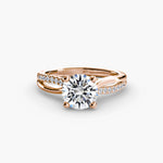 Load image into Gallery viewer, The Split Shank Pavé Solitaire
