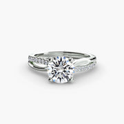 The Split Shank Pavé Solitaire