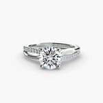 Load image into Gallery viewer, The Split Shank Pavé Solitaire
