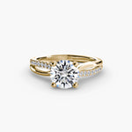 Load image into Gallery viewer, The Split Shank Pavé Solitaire
