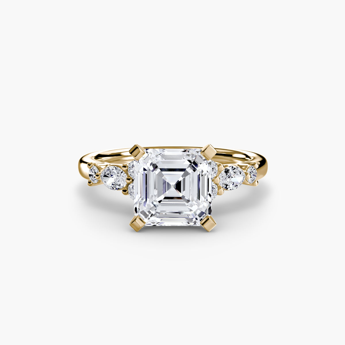 The Floral Accent Solitaire