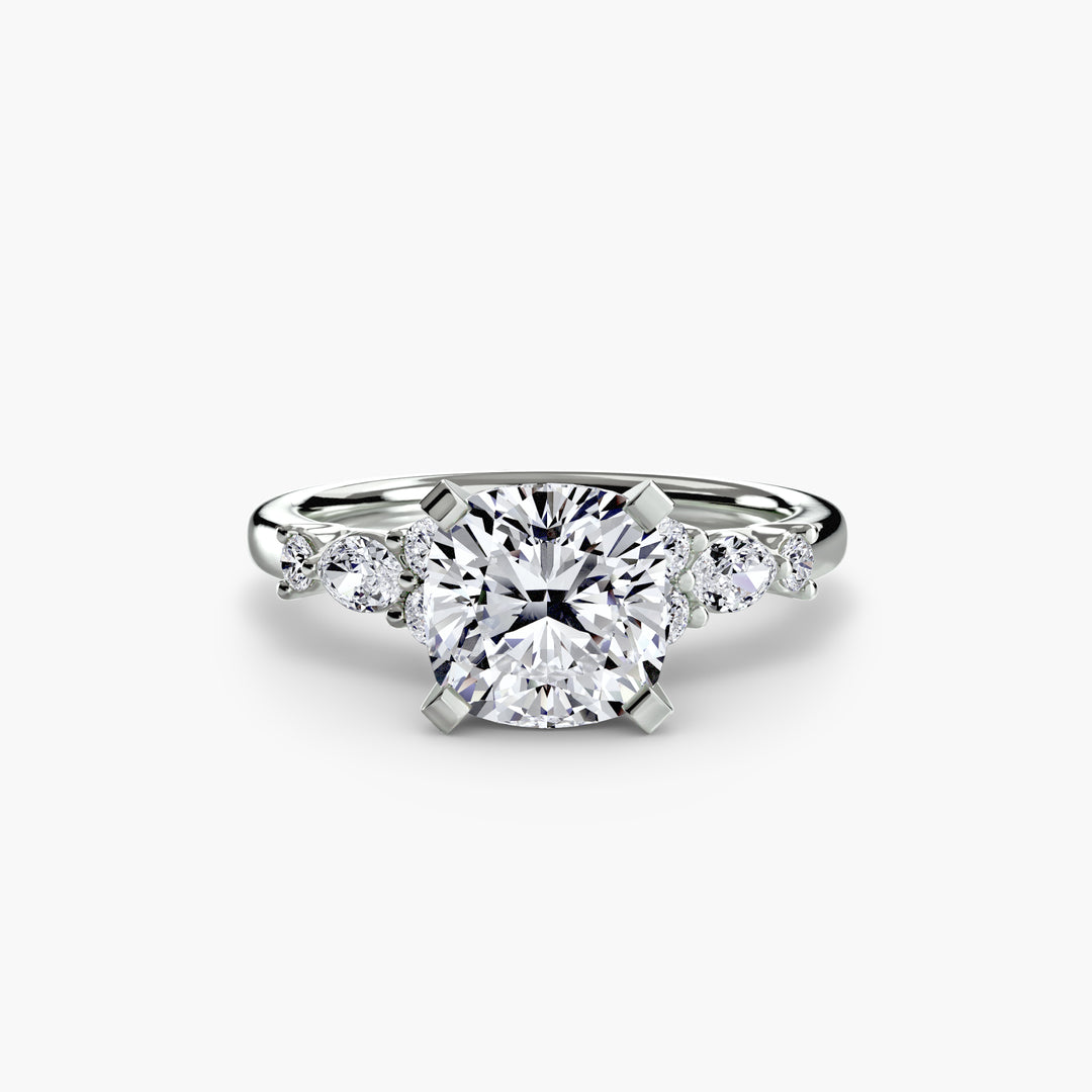 The Floral Accent Solitaire