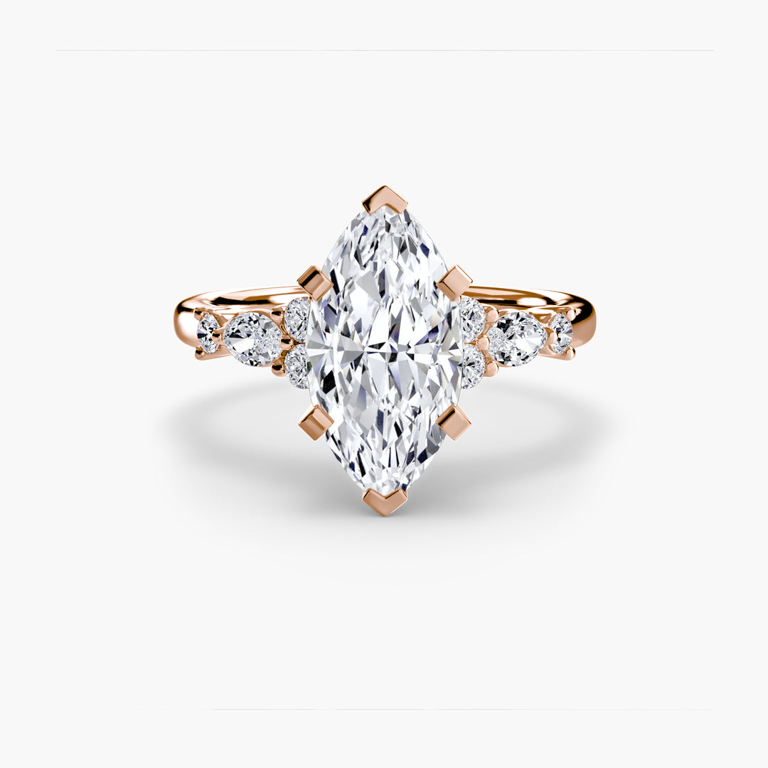 The Floral Accent Solitaire