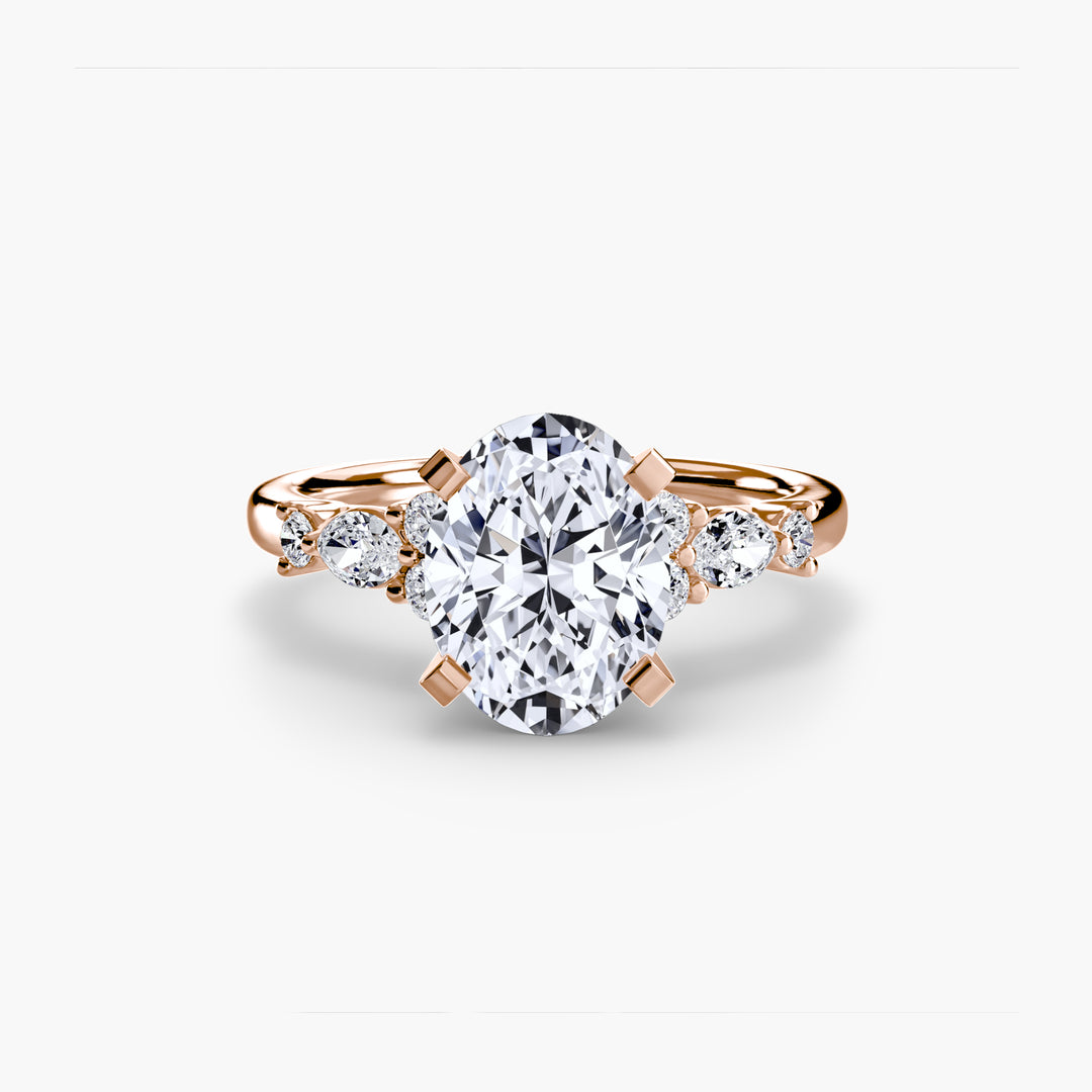 The Floral Accent Solitaire