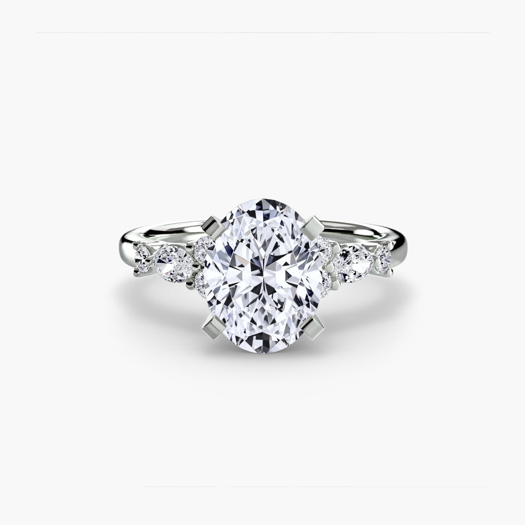 The Floral Accent Solitaire