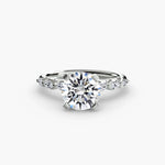 Load image into Gallery viewer, The Floral Accent Solitaire
