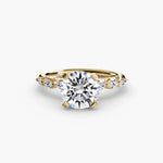 Load image into Gallery viewer, The Floral Accent Solitaire
