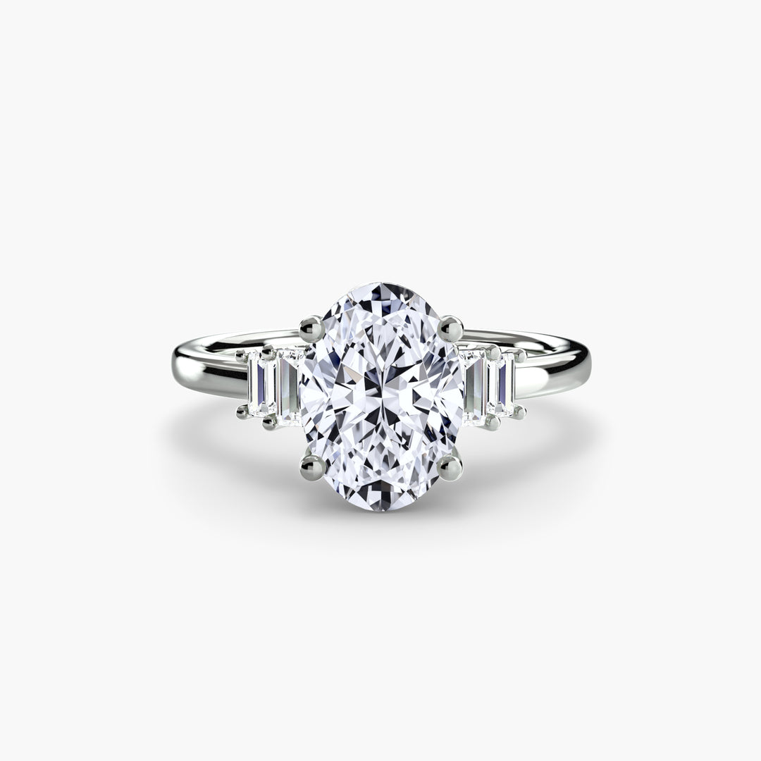 Baguette Accent Solitaire