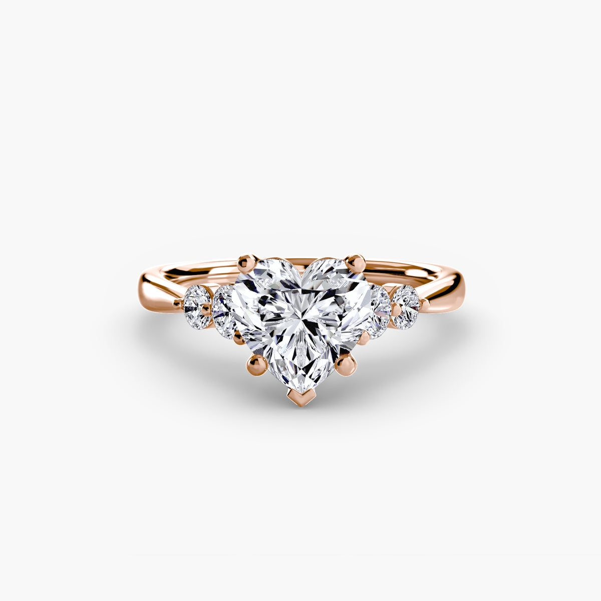 Solitaire with Shoulder Accents 2