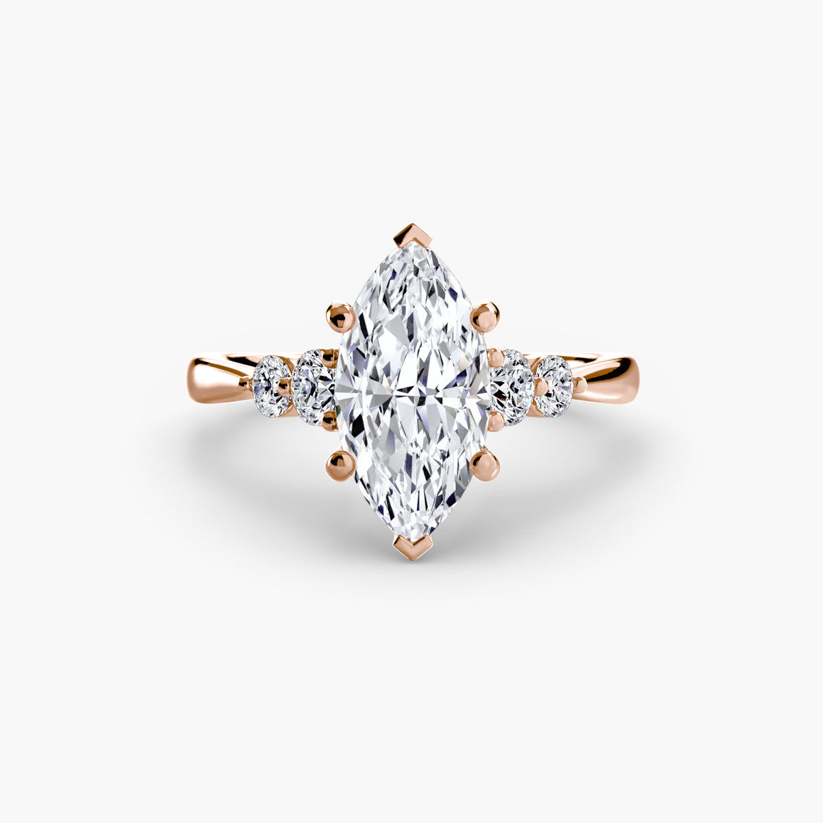 Solitaire with Shoulder Accents 2