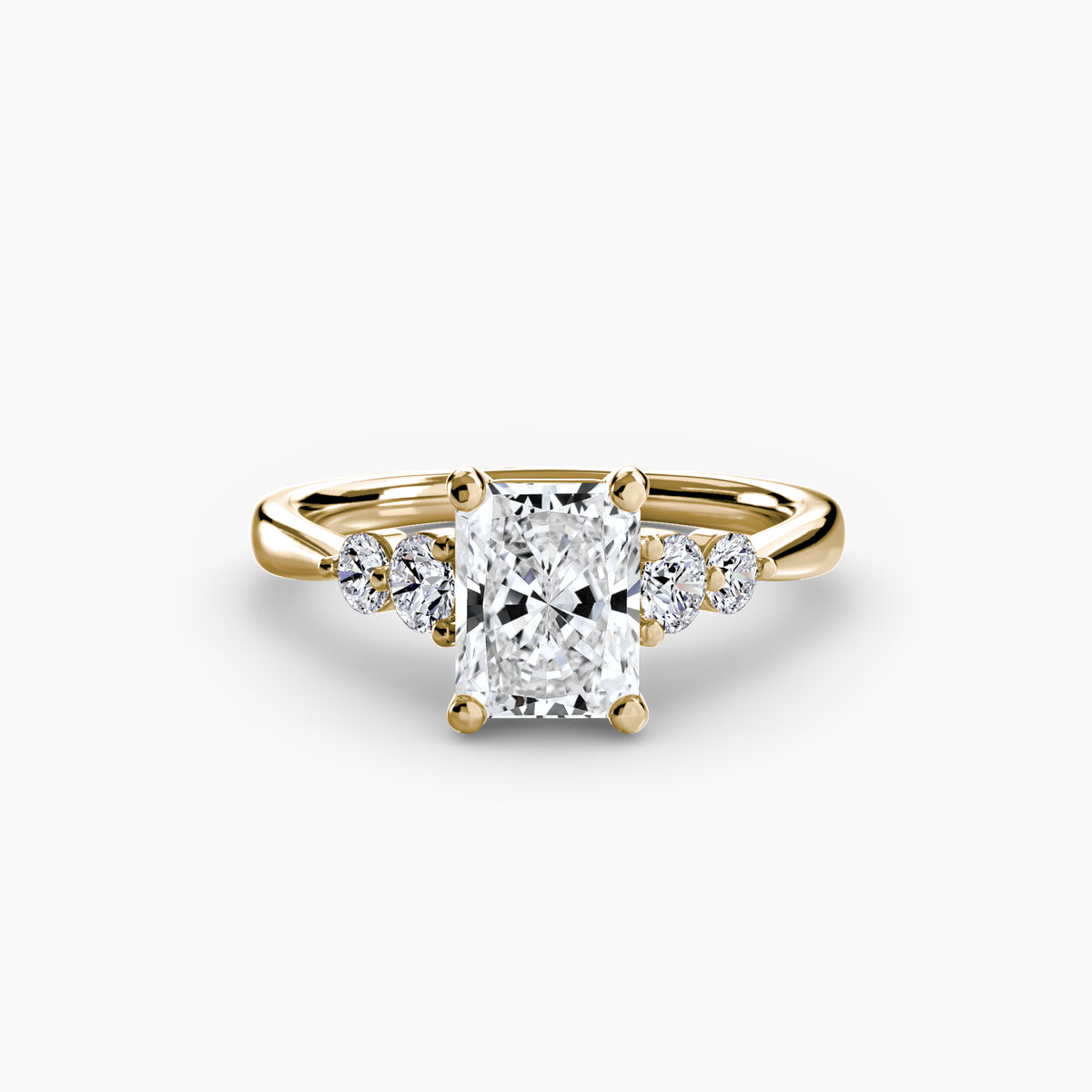 Solitaire with Shoulder Accents 2
