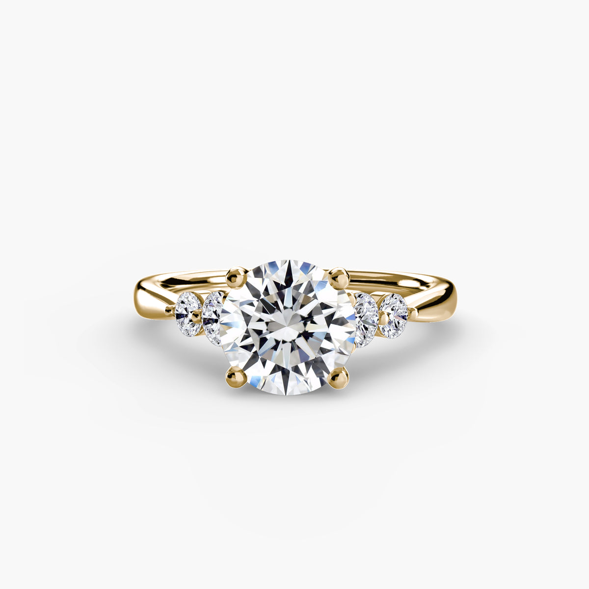 Solitaire with Shoulder Accents 2