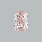 Radiant lab grown pink diamond