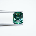 Load image into Gallery viewer, Radiant green moissanite
