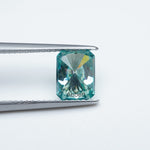 Load image into Gallery viewer, Radiant teal moissanite
