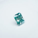 Load image into Gallery viewer, Radiant teal moissanite
