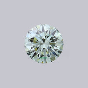 Round lab grown green diamond