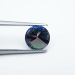 Load image into Gallery viewer, Round blue moissanite
