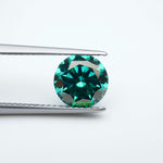 Load image into Gallery viewer, Round green moissanite
