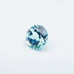 Load image into Gallery viewer, Round lab grown santa maria sapphire

