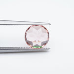 Load image into Gallery viewer, Round lab grown champagne sapphire
