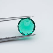 Round lab grown emerald