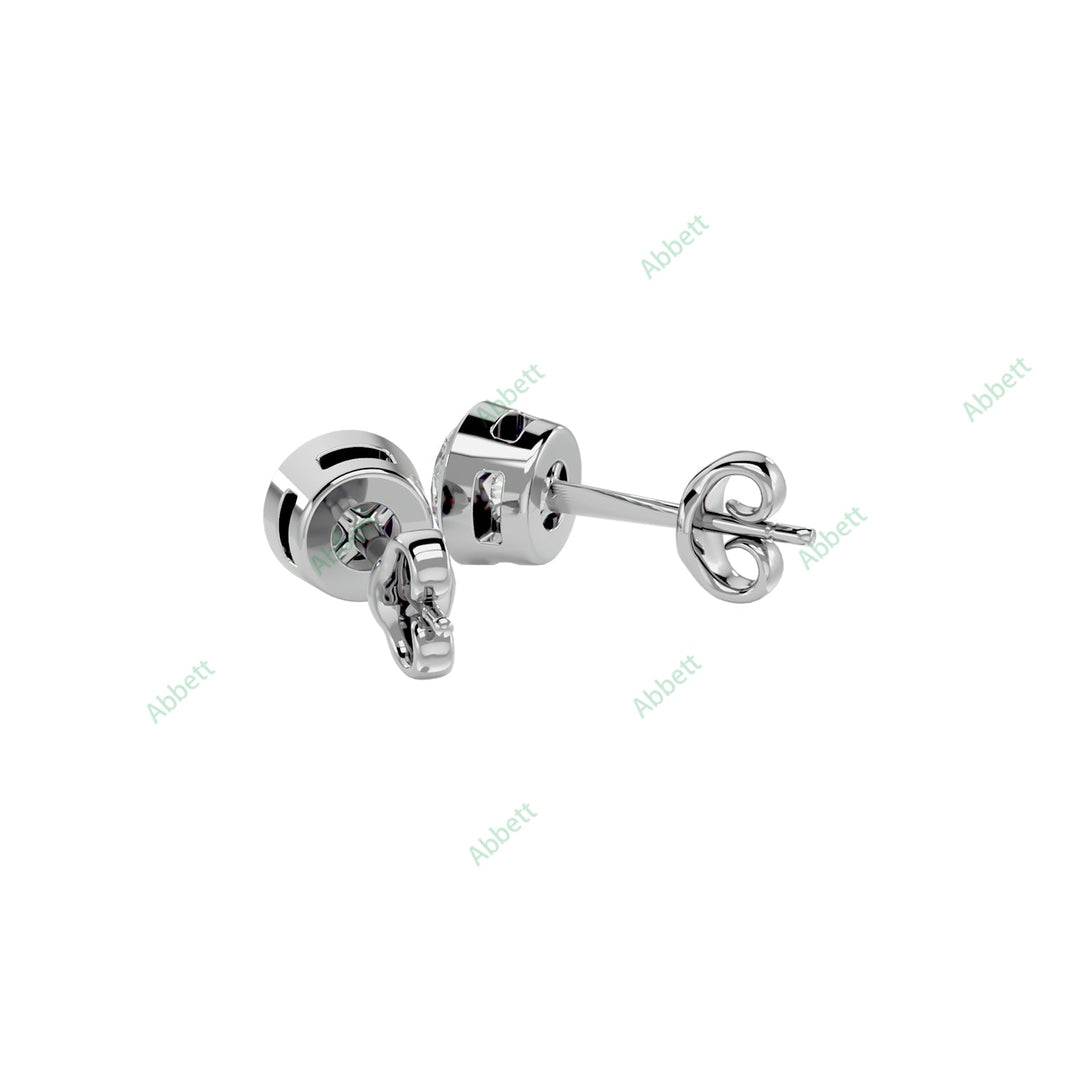 Bezel Stud Earring ST003