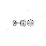 Bezel Stud Earring ST003