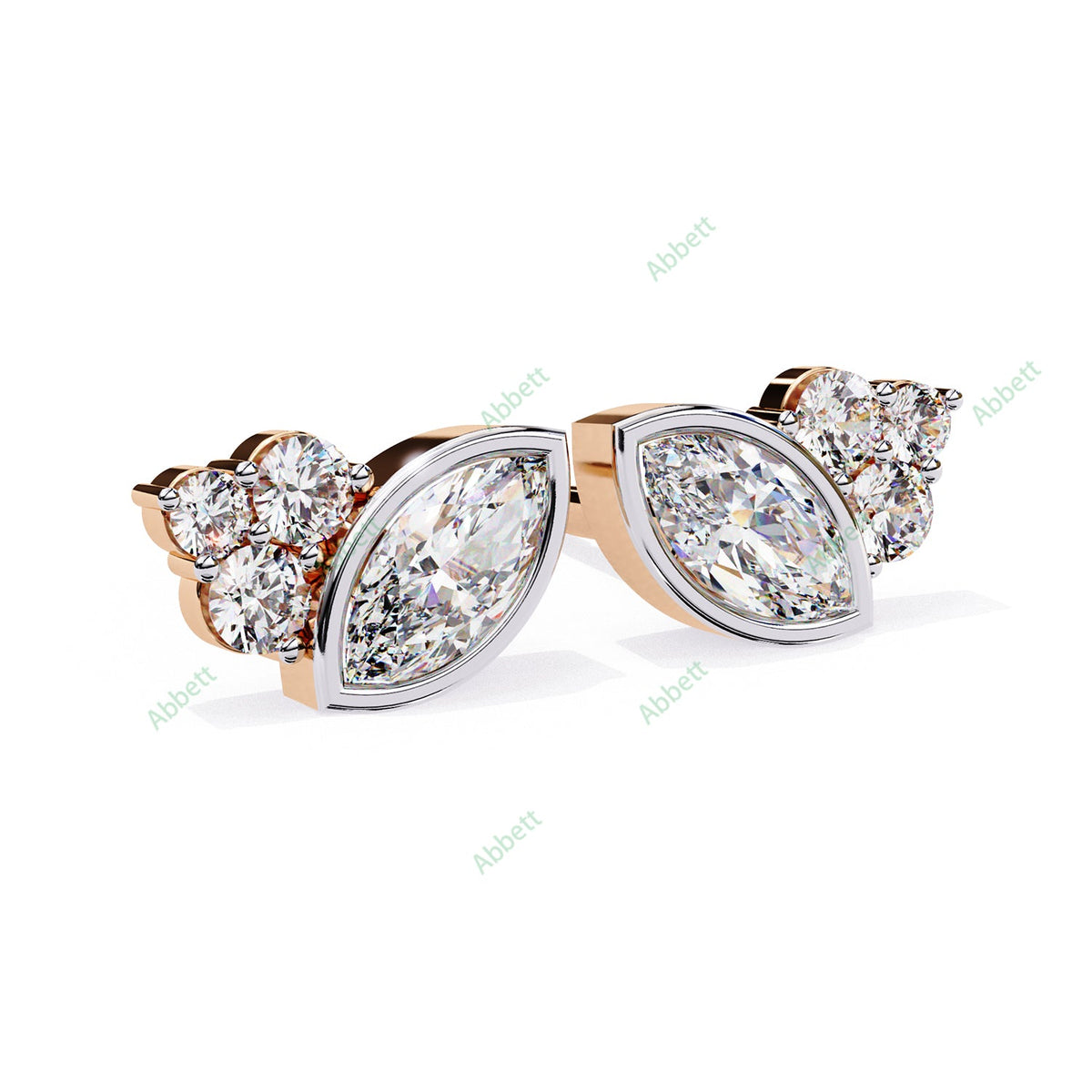 Bezel Stud Earring STBO1354