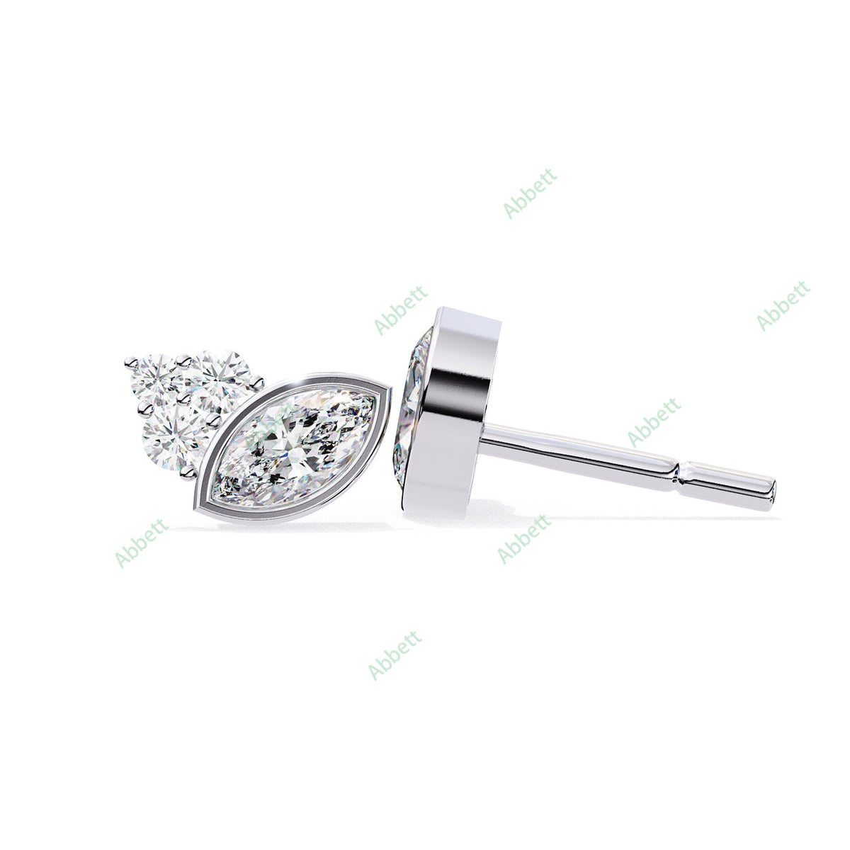 Bezel Stud Earring STBO1354