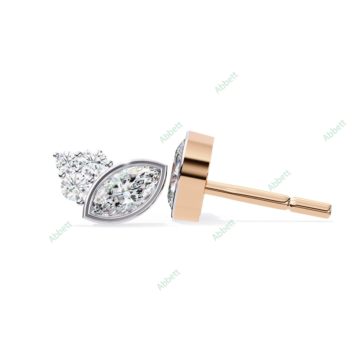 Bezel Stud Earring STBO1354
