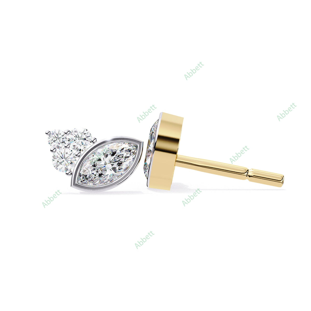 Bezel Stud Earring STBO1354