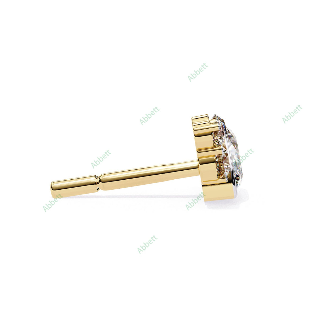 Bezel Stud Earring STBO1354