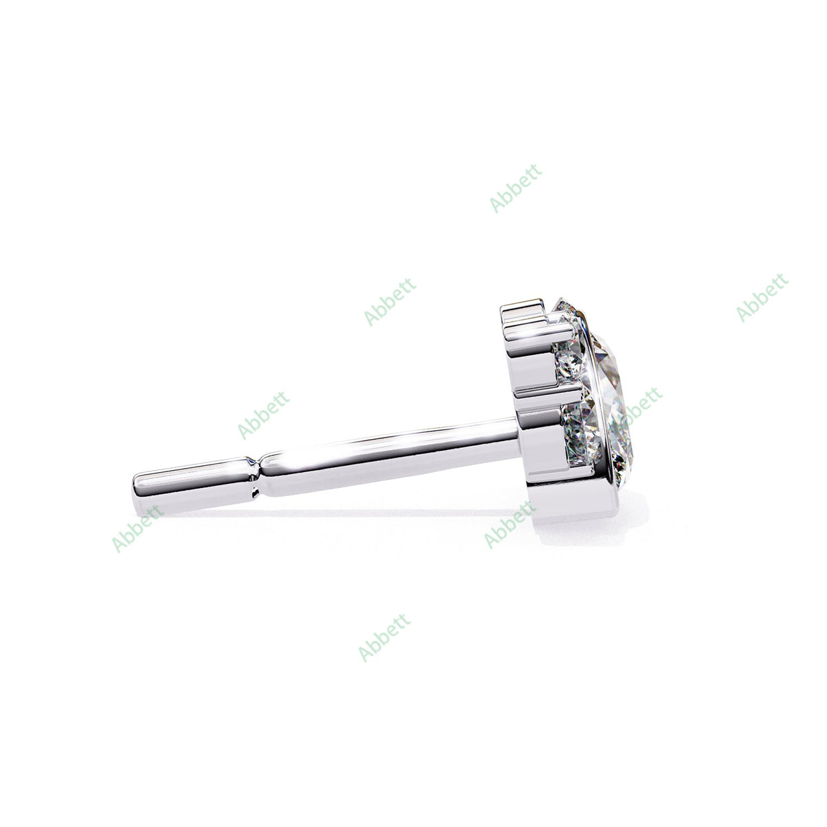 Bezel Stud Earring STBO1354