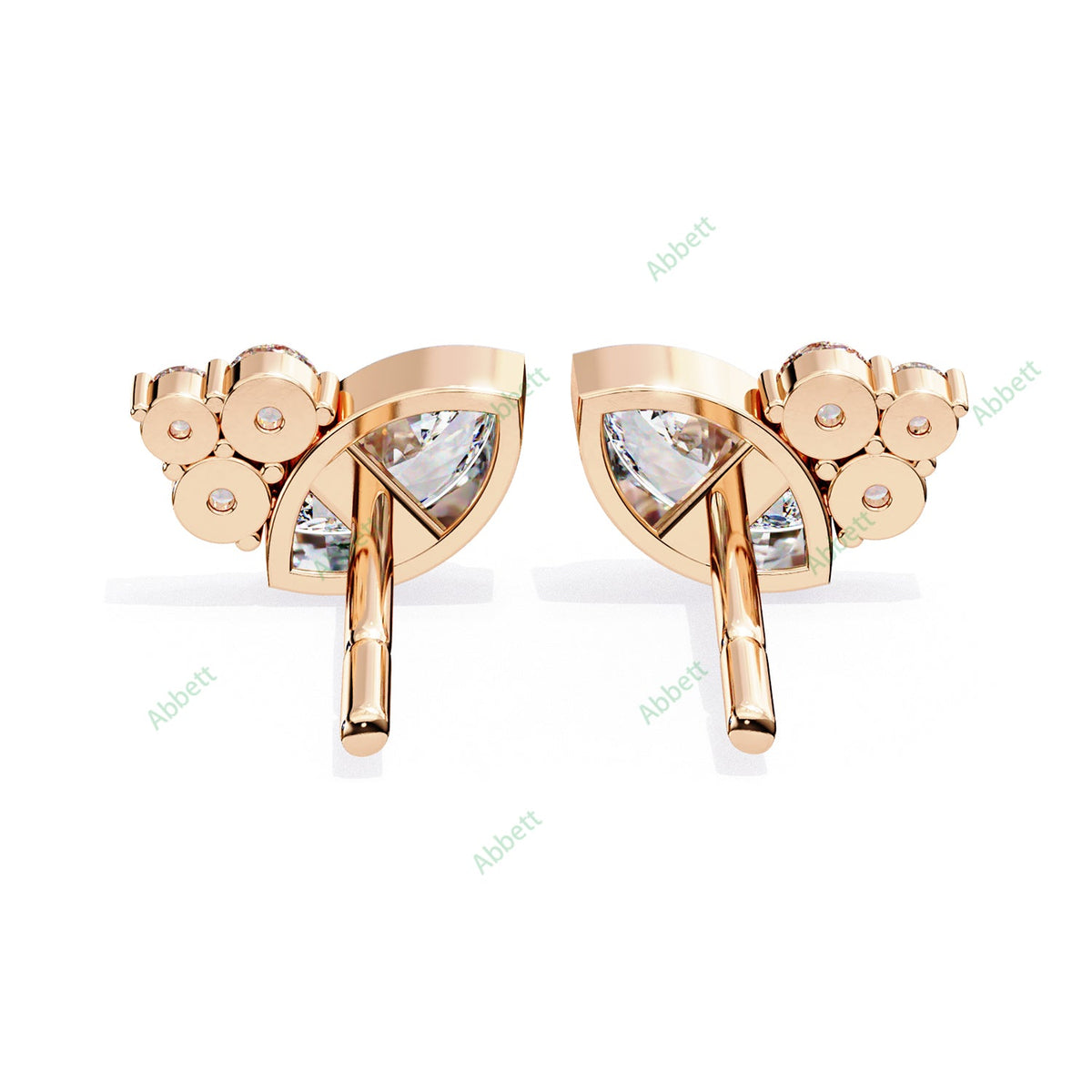 Bezel Stud Earring STBO1354